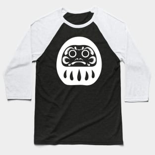 Japanese White Daruma Baseball T-Shirt